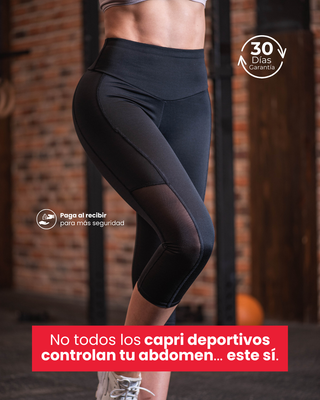 Leggings Deportivos Capri con Control de Abdomen Congott®