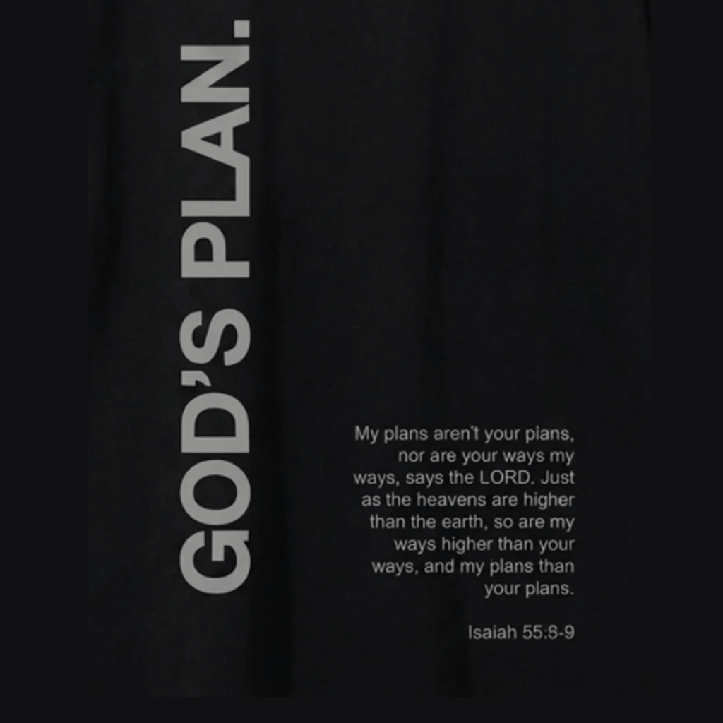 Tshirt-NEGRO GOD IS PLAN / HOMBRE
