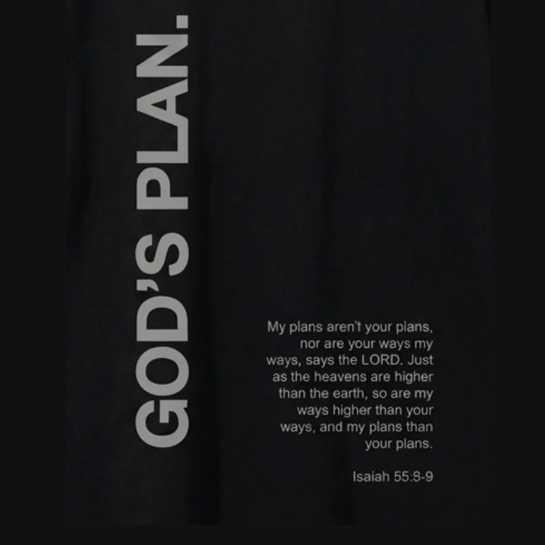 Tshirt-NEGRO GOD IS PLAN / HOMBRE
