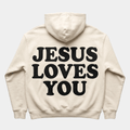 Sudadera UNISEX JESUS LOVE YOU BLANCO