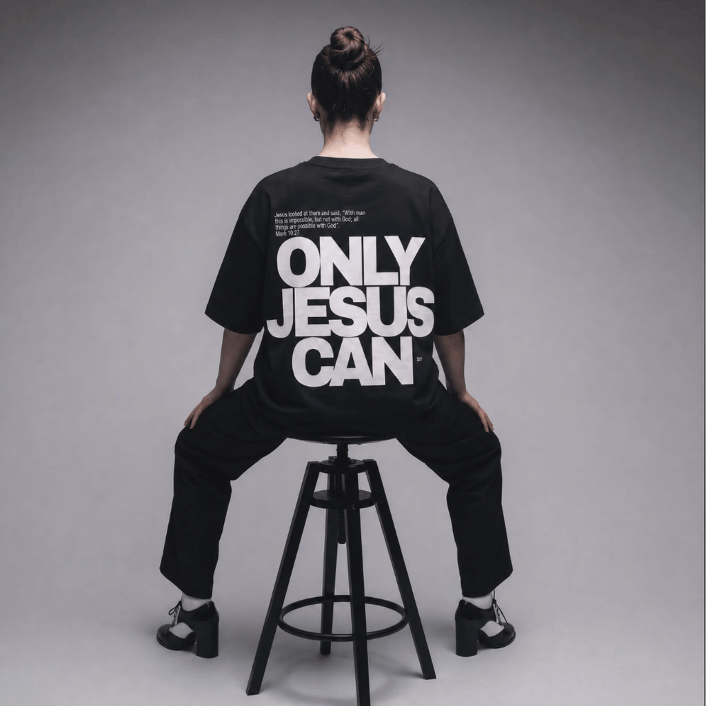 Tshirt- MUJER-  ONLY JESUS CAN / MUJER