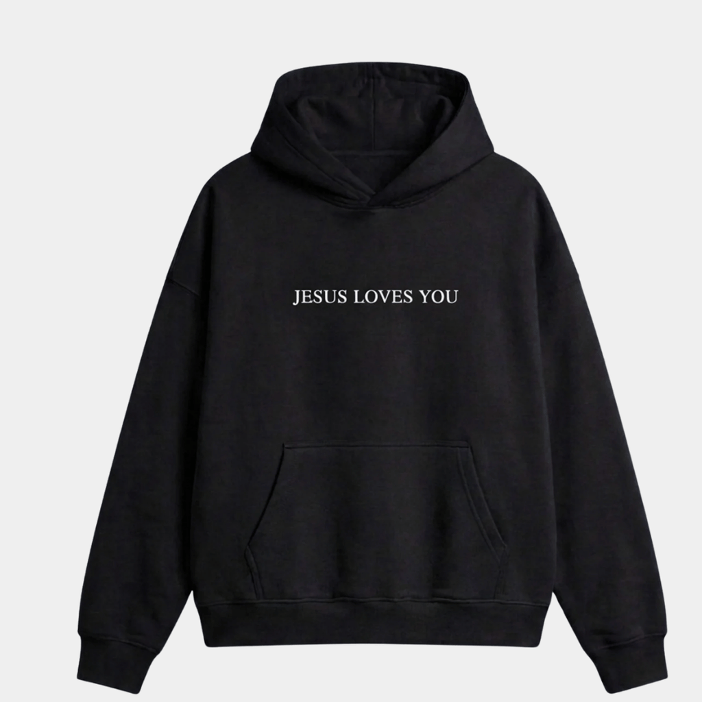 Sudadera UNISEX JESUS LOVE YOU BLANCO
