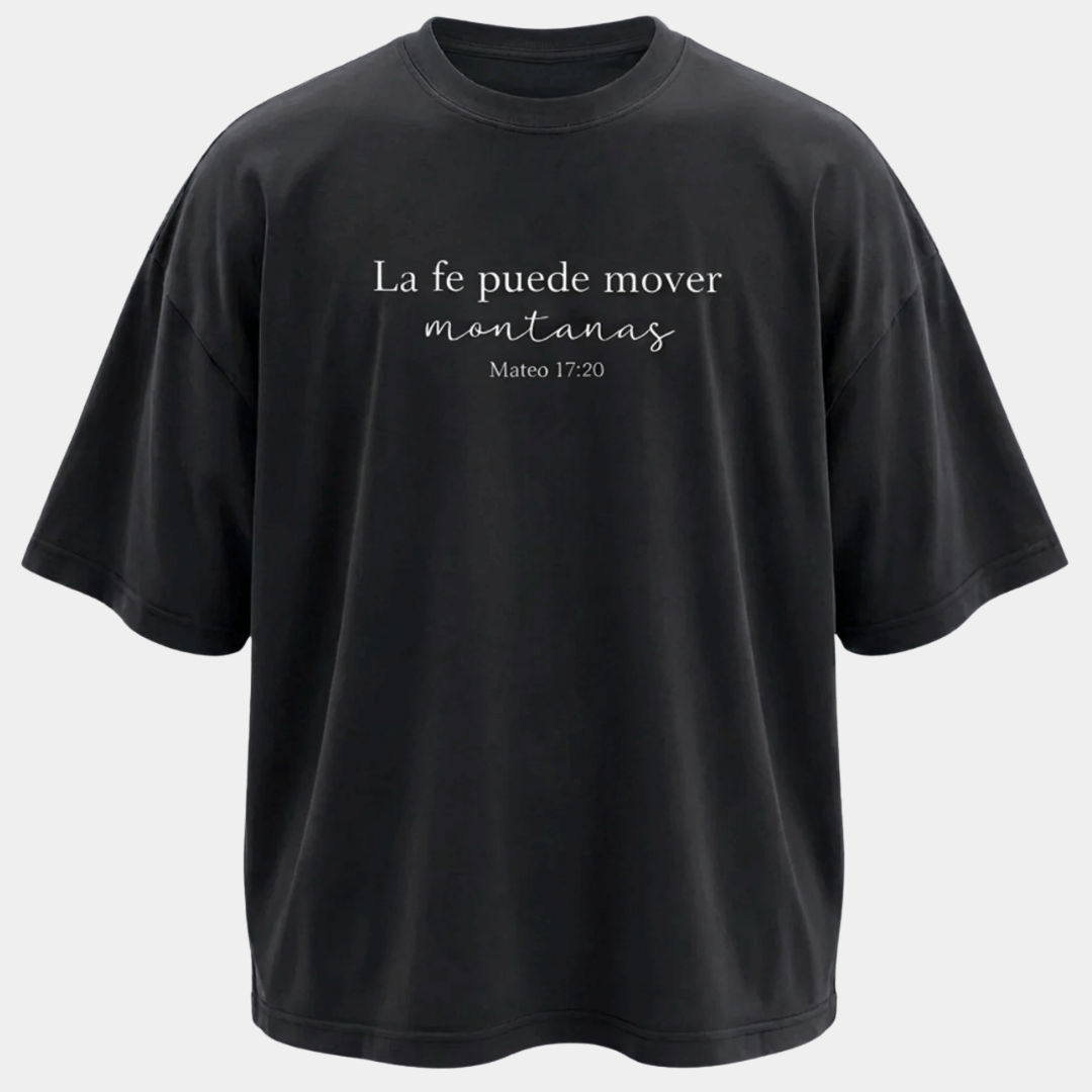 Tshirt-LA FE MUEVE MONTAÑAS / HOMBRE