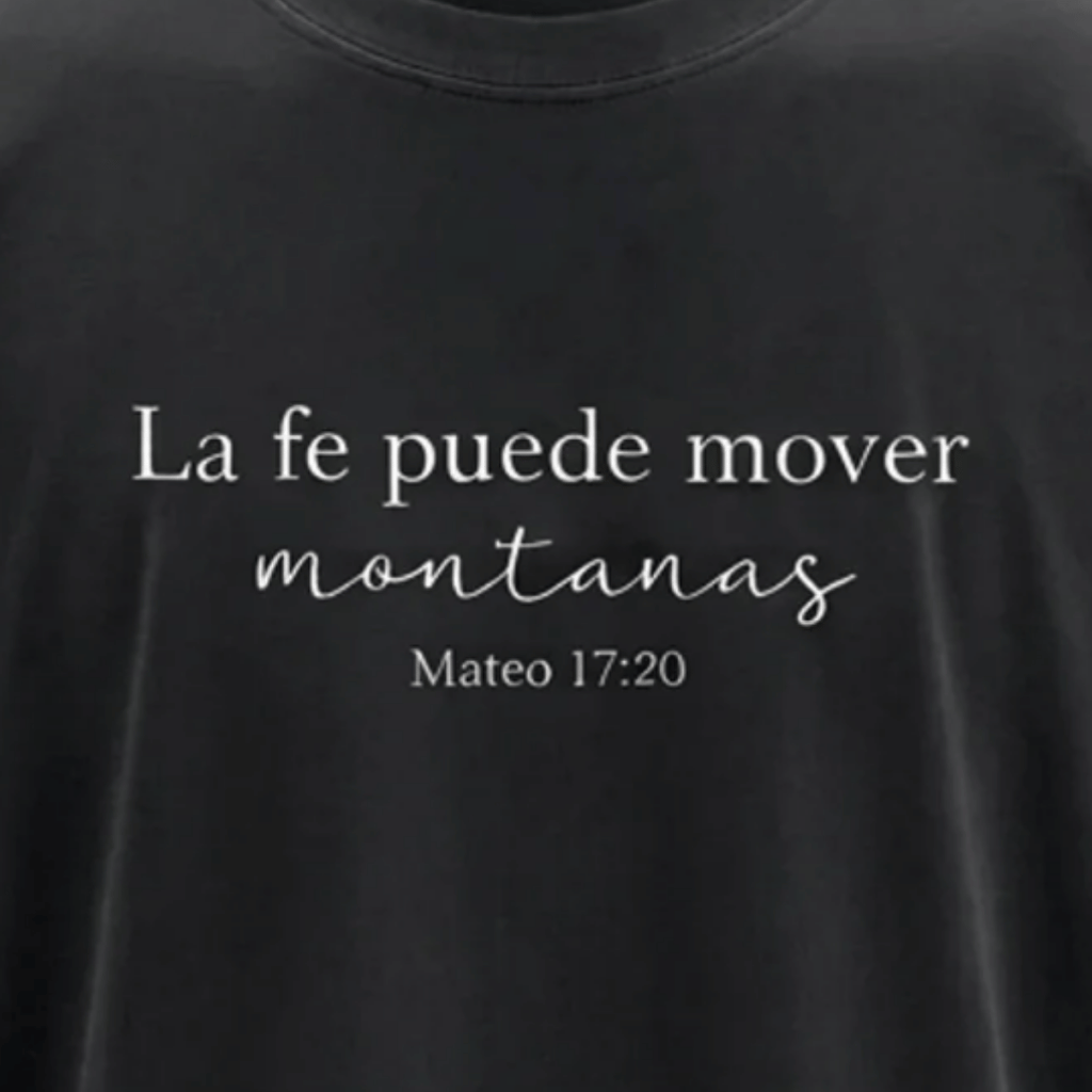 Tshirt-LA FE MUEVE MONTAÑAS / HOMBRE