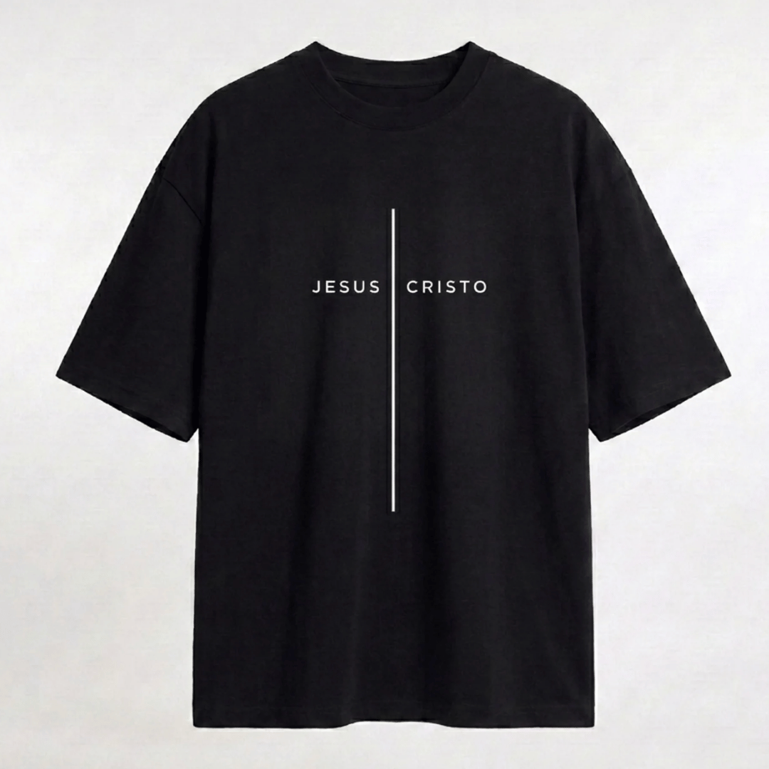 Tshirt- NEGRA JESUSCRISTO 1002 / HOMBRE