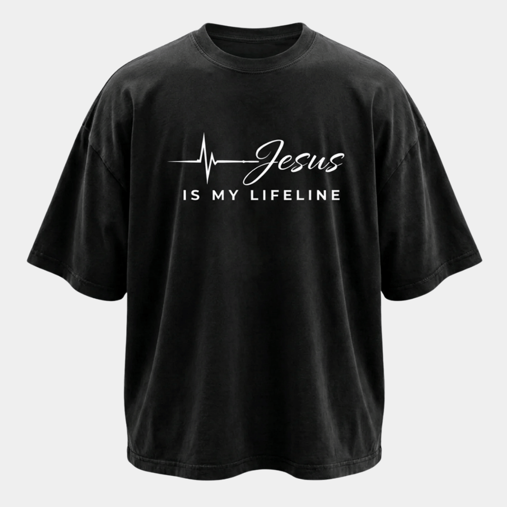 Tshirt- JESUS IS MY LIFELINE / HOMBRE