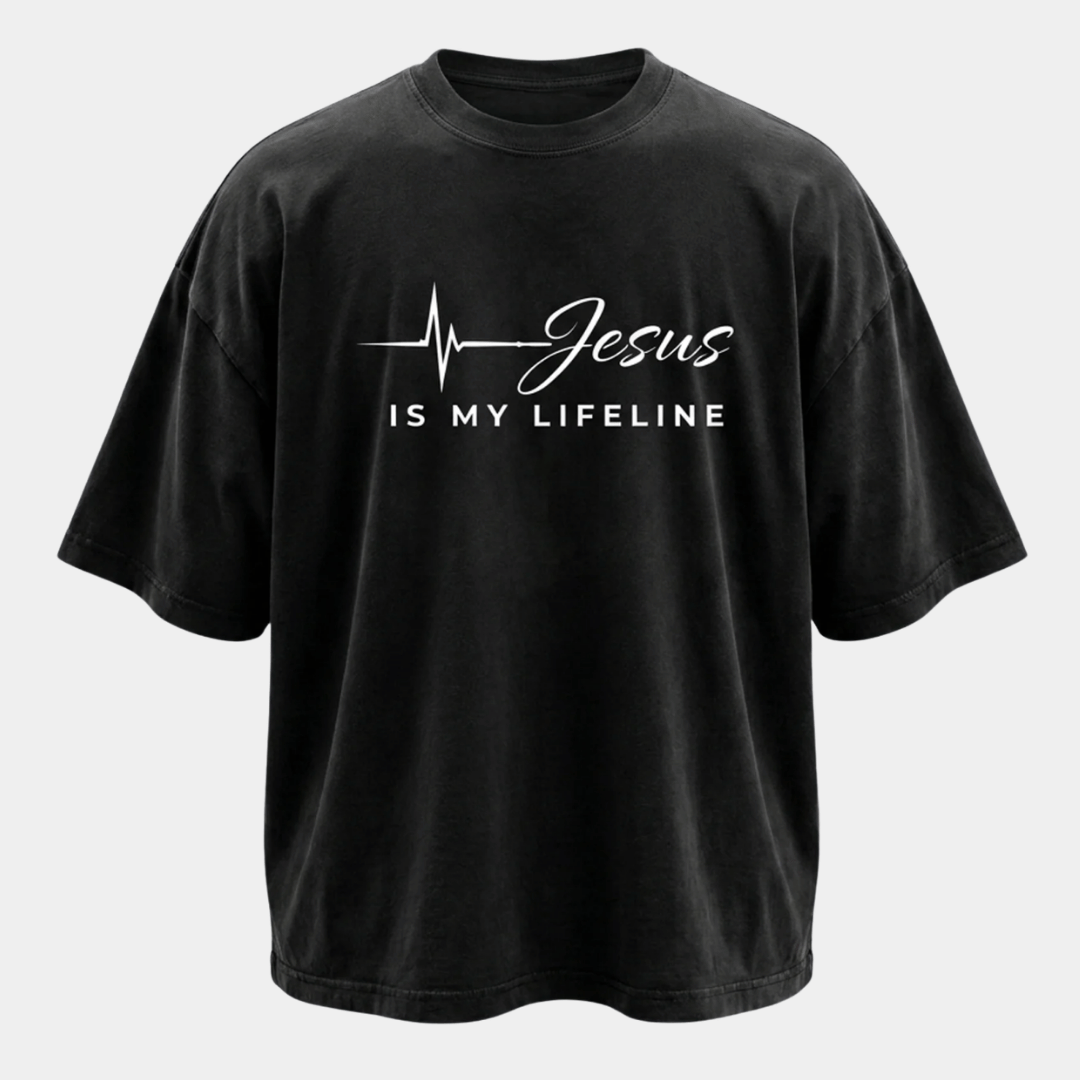 Tshirt- JESUS IS MY LIFELINE / HOMBRE
