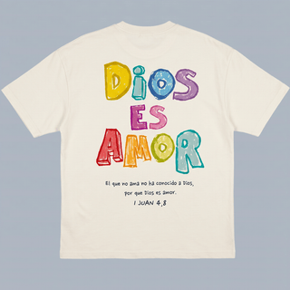 Tshirt oversized DiOS ES AMOR / MUJER