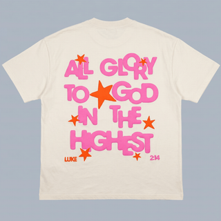 Tshirt oversized AL GLORY TO GOD / MUJER