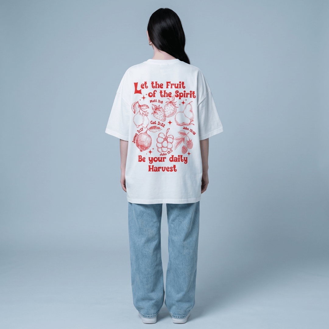 Tshirt oversized Let the Fruit of the Spirit / MUJER