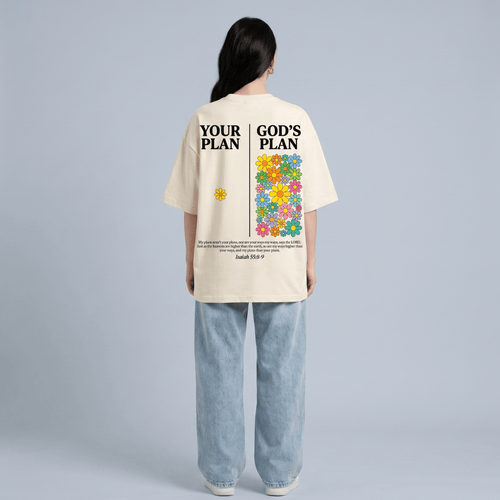 Tshirt oversized YOUR PLAN GOD PLAN / MUJER