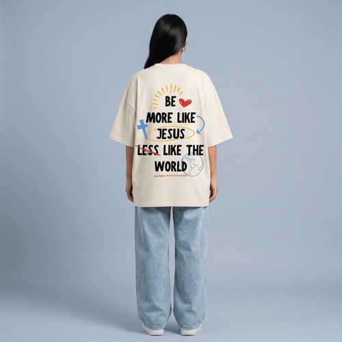 Tshirt oversized BE MORE LIKE JESUS / MUJER