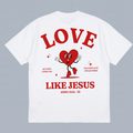 Tshirt oversized LOVE LIKE JESUS / MUJER