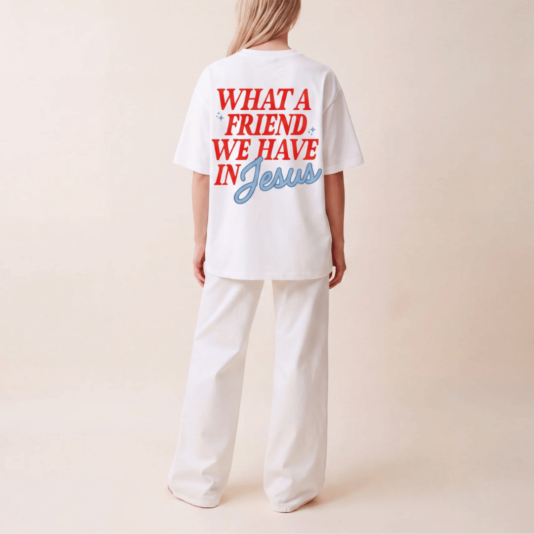 Tshirt  WHATA FRIEND WE HAVE INJesus / MUJER