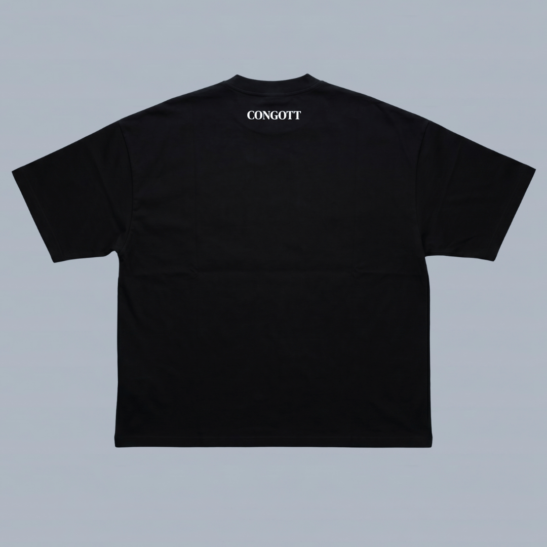 Tshirt oversized- NEGRA GOD IS GOD ALL THE TIME / HOMBRE