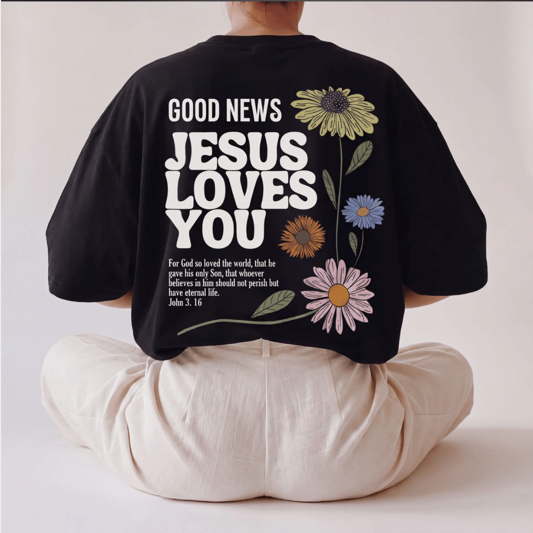 Tshirt GOOD NEWS LOVES YOU / MUJER