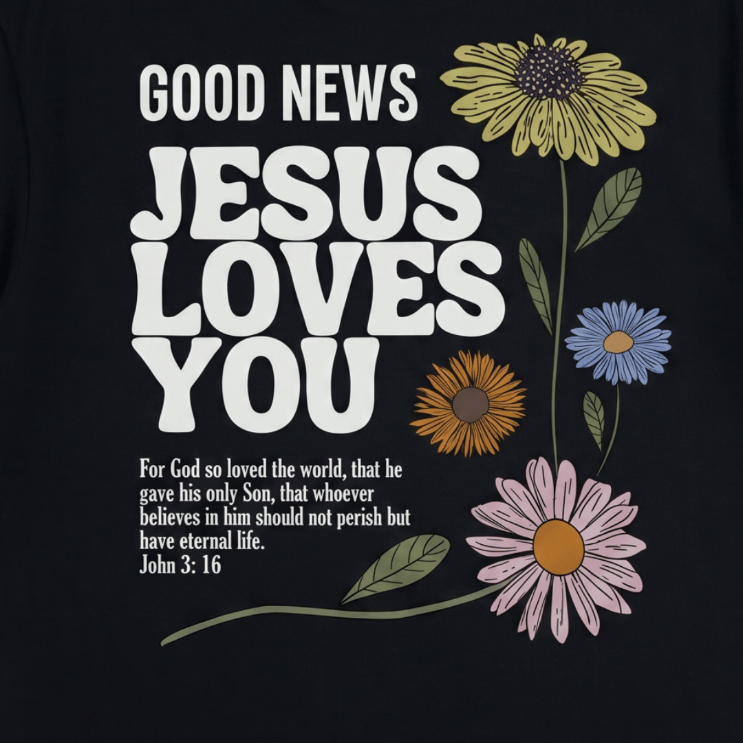 Tshirt GOOD NEWS LOVES YOU / MUJER