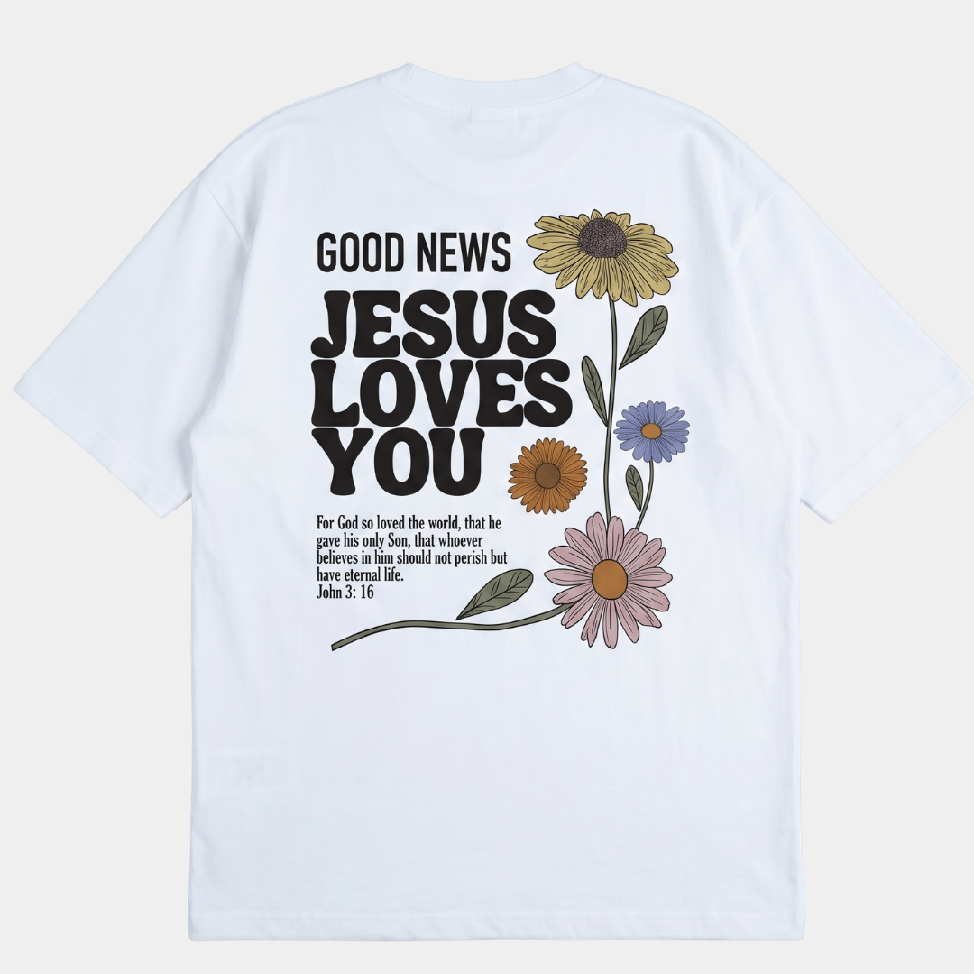 Tshirt GOOD NEWS LOVES YOU / MUJER