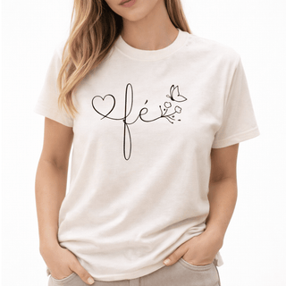 CAMISETA CORAZON FE MARIPOSA / MUJER