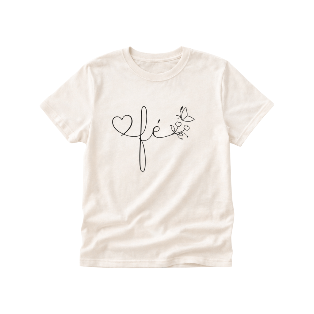 CAMISETA CORAZON FE MARIPOSA / MUJER