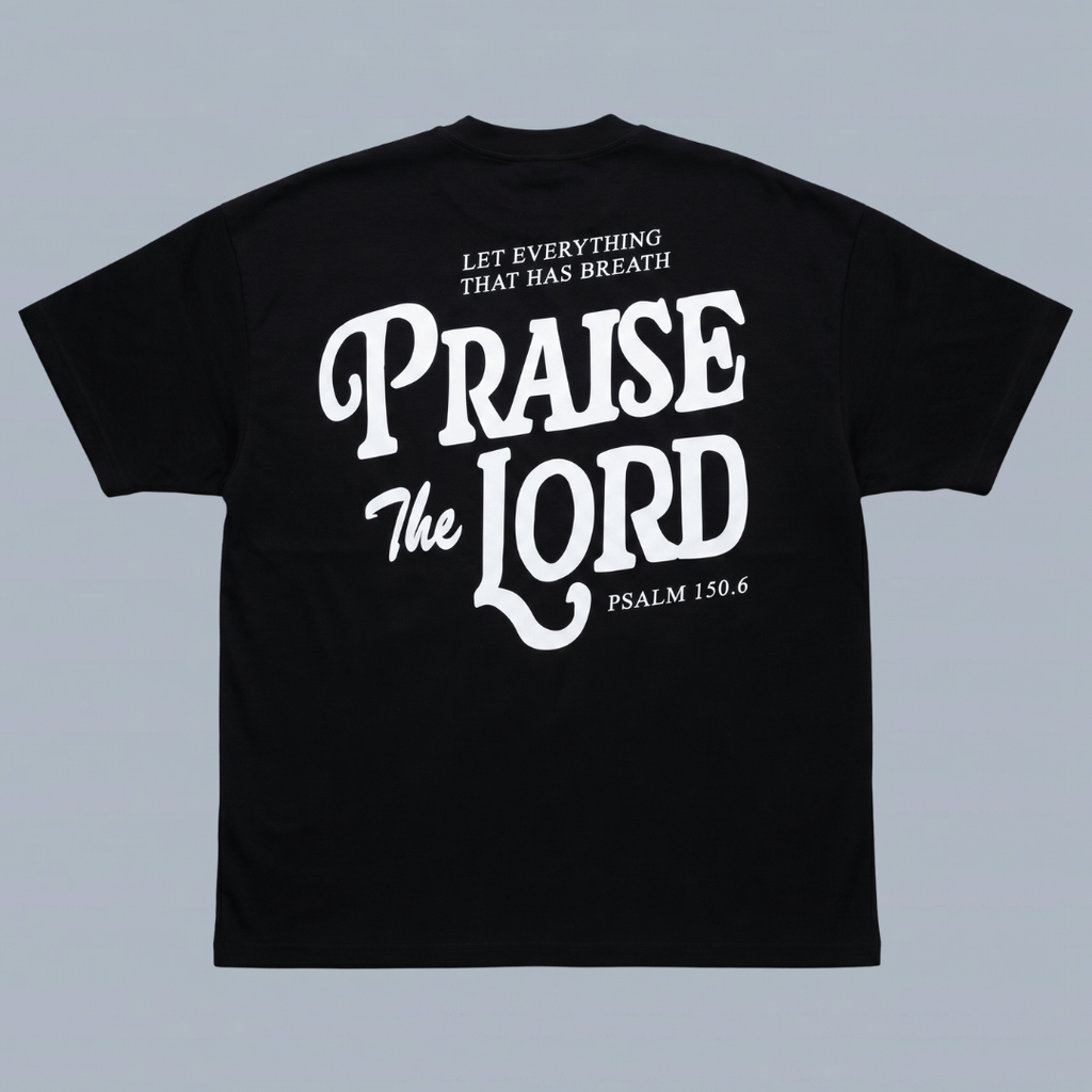 Tshirt oversized-PRAISE THE LORD/ HOMBRE