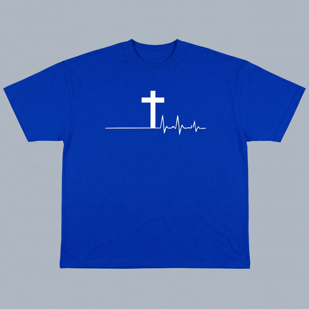 Tshirt oversized- AZUL CARDIO / HOMBRE