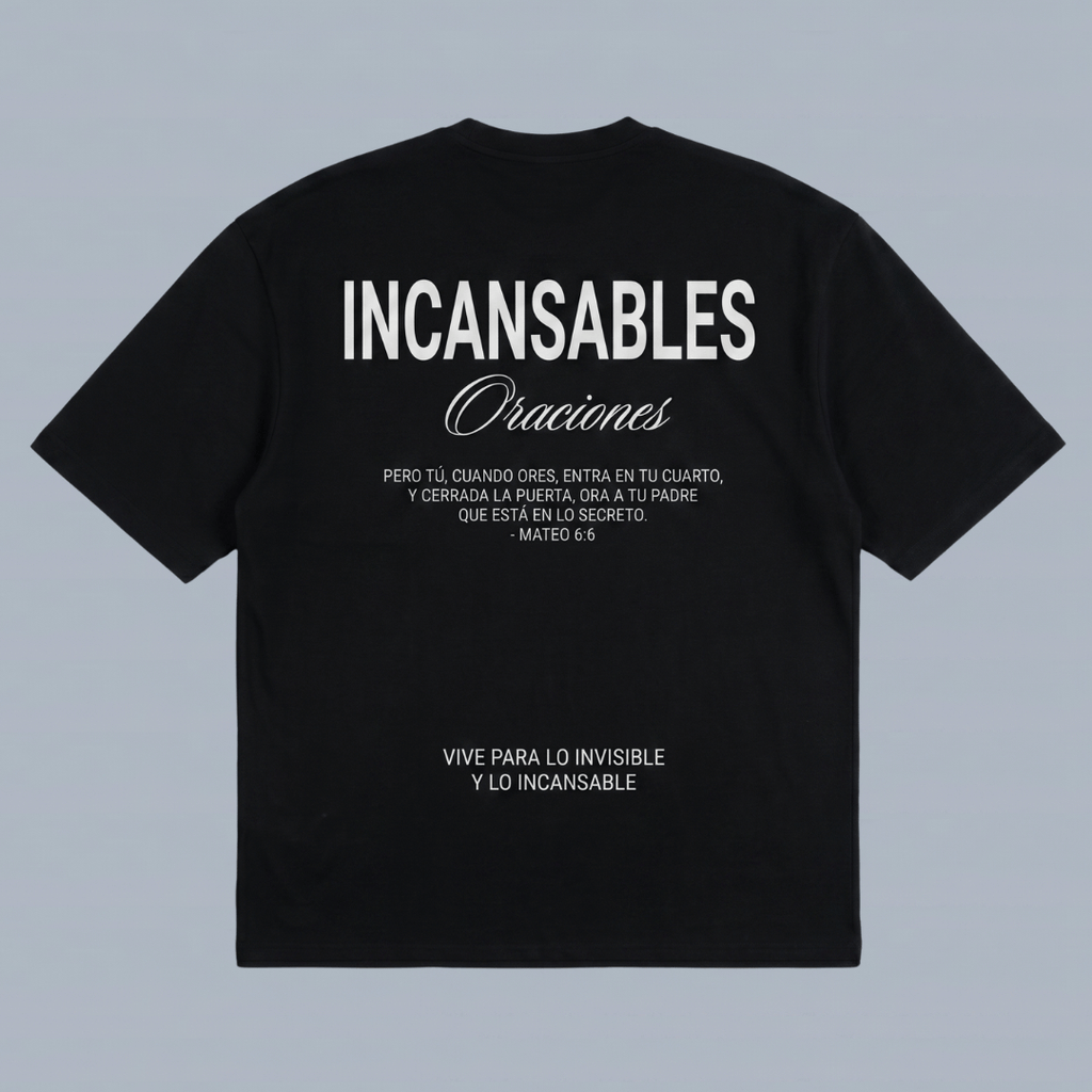 Tshirt oversized- INCANSABLES Oraciones/ HOMBRE