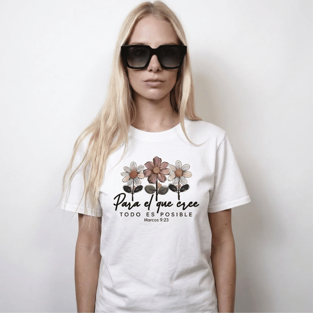 BASIC FLORES AL QUE CREE / MUJER