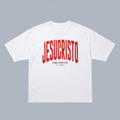 Tshirt oversized-ROJO JESUCRISTO EL CAMINO LA VERDAD Y LA VIDA / HOMBRE