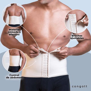 Cinturilla de Compresión para Hombre con Control Abdominal