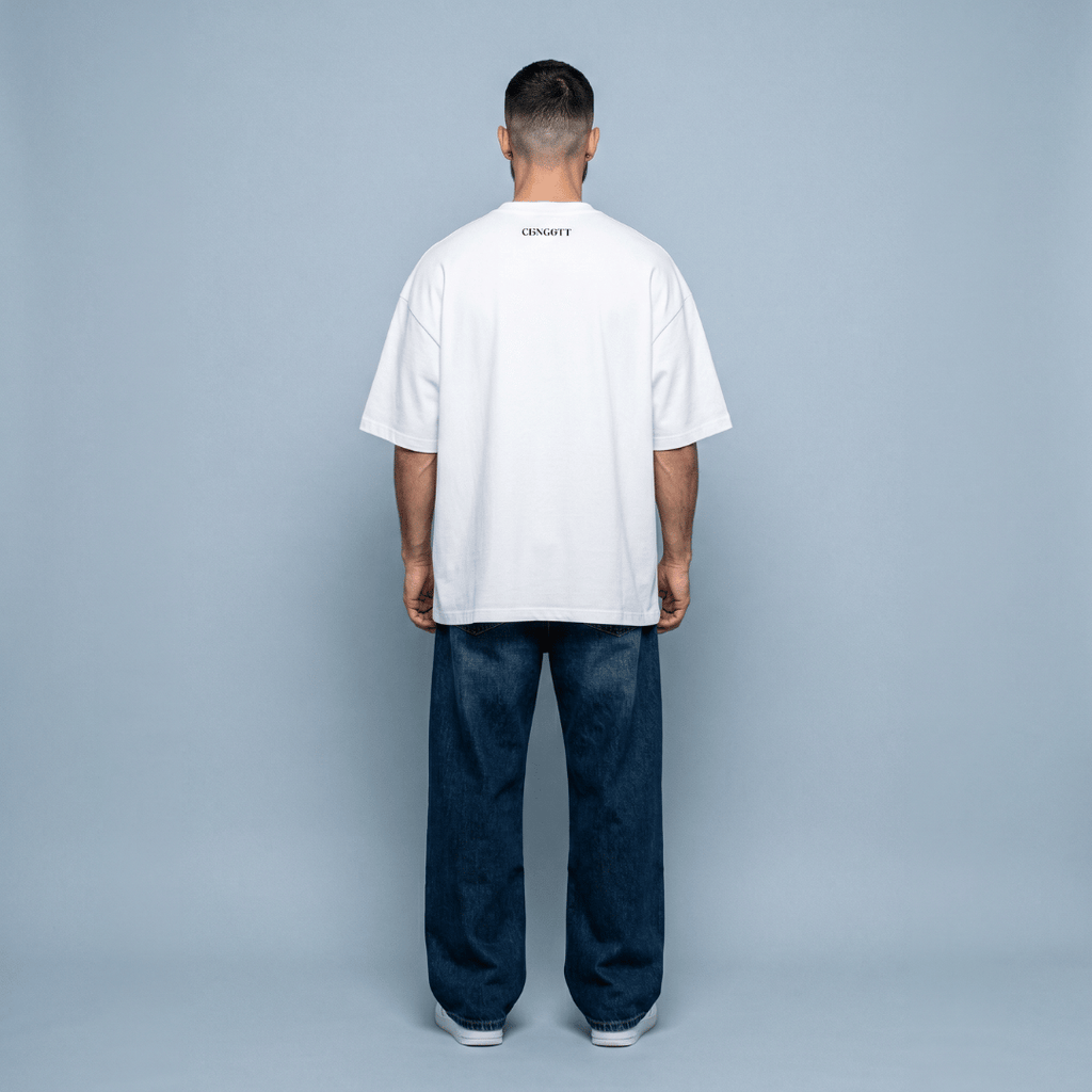 Tshirt oversized-BLANCO LA FE MUEVE MONTAÑAS