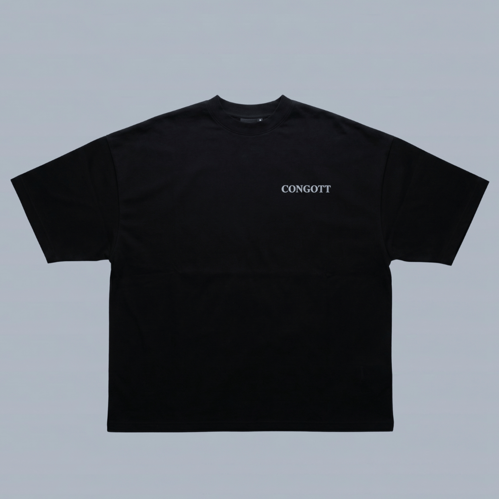 Tshirt oversized-NEGRO GOD IS PLAN / HOMBRE