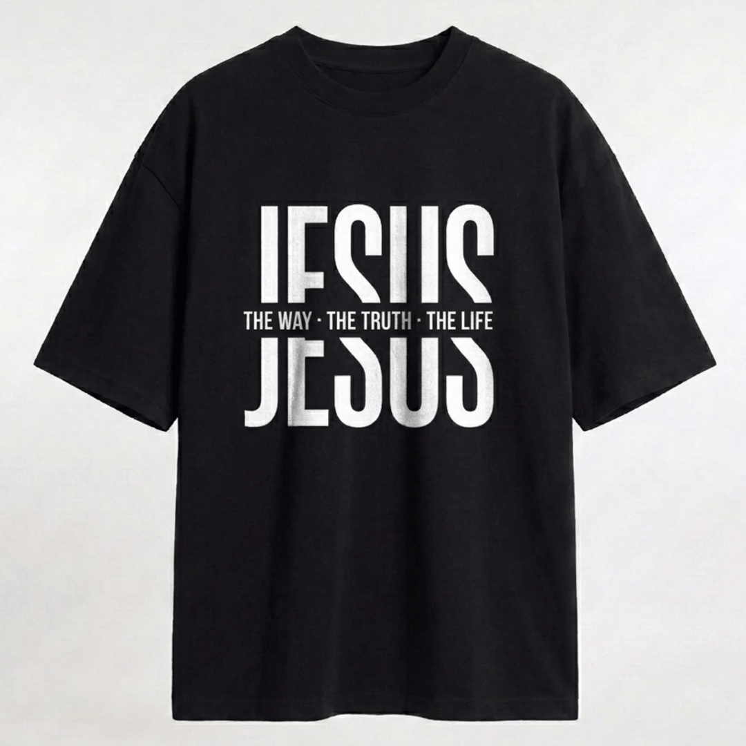 Tshirt- NEGRA JESUS THE WAY / HOMBRE