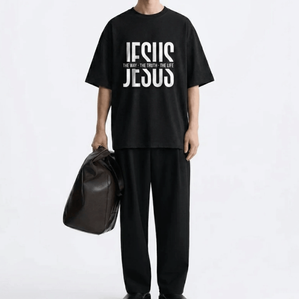 Tshirt- NEGRA JESUS THE WAY / HOMBRE