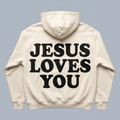Sudadera UNISEX JESUS LOVE YOU BLANCO