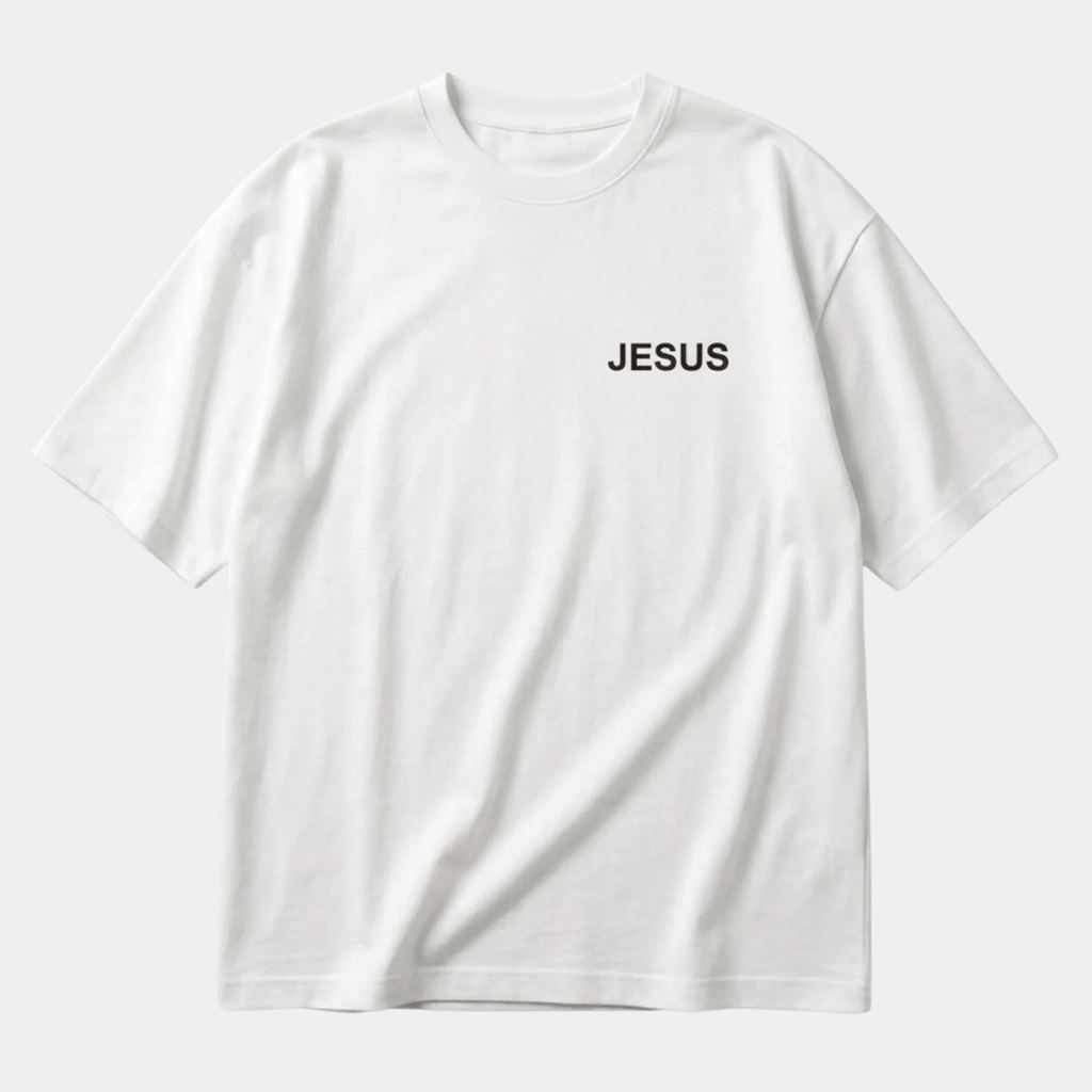 Tshirt-BLANCO JESUS CORONA / HOMBRE