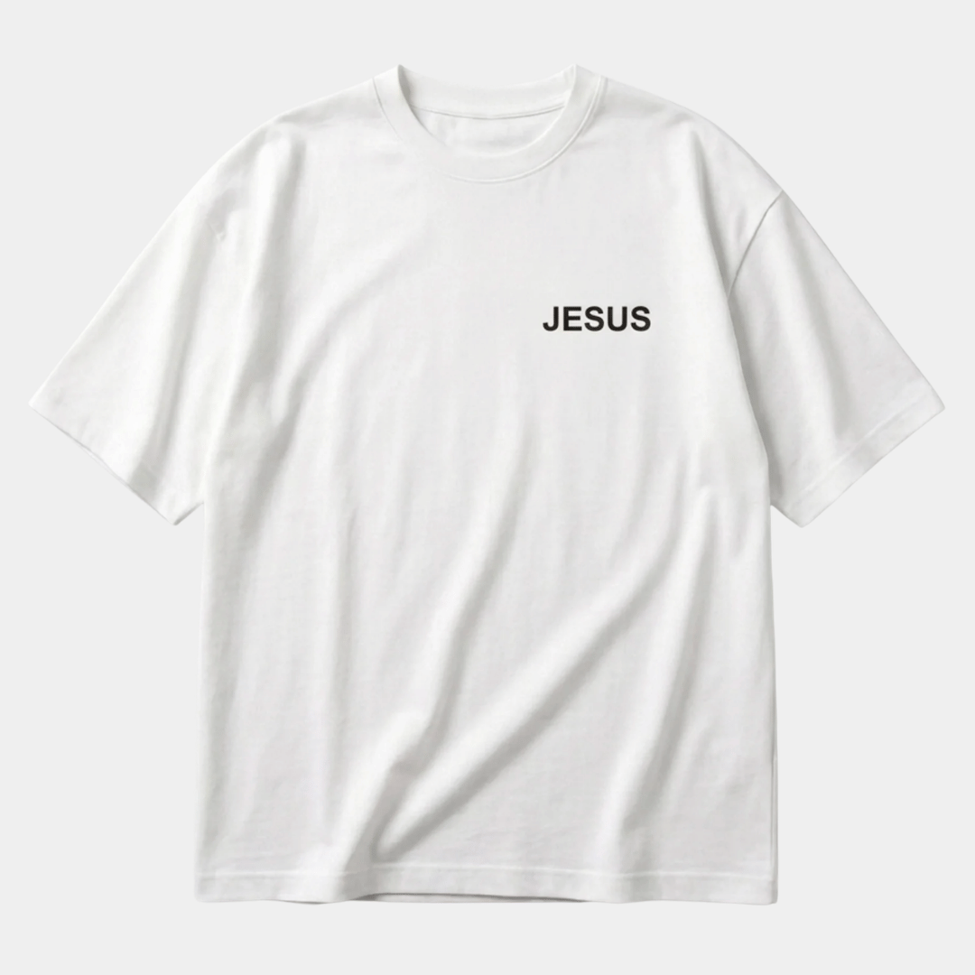 Tshirt-BLANCO JESUS CORONA / HOMBRE