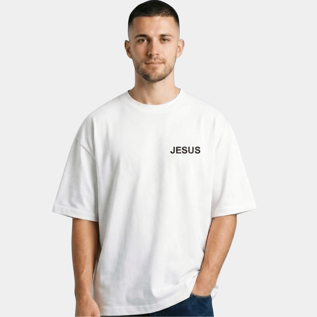 Tshirt-BLANCO JESUS CORONA / HOMBRE