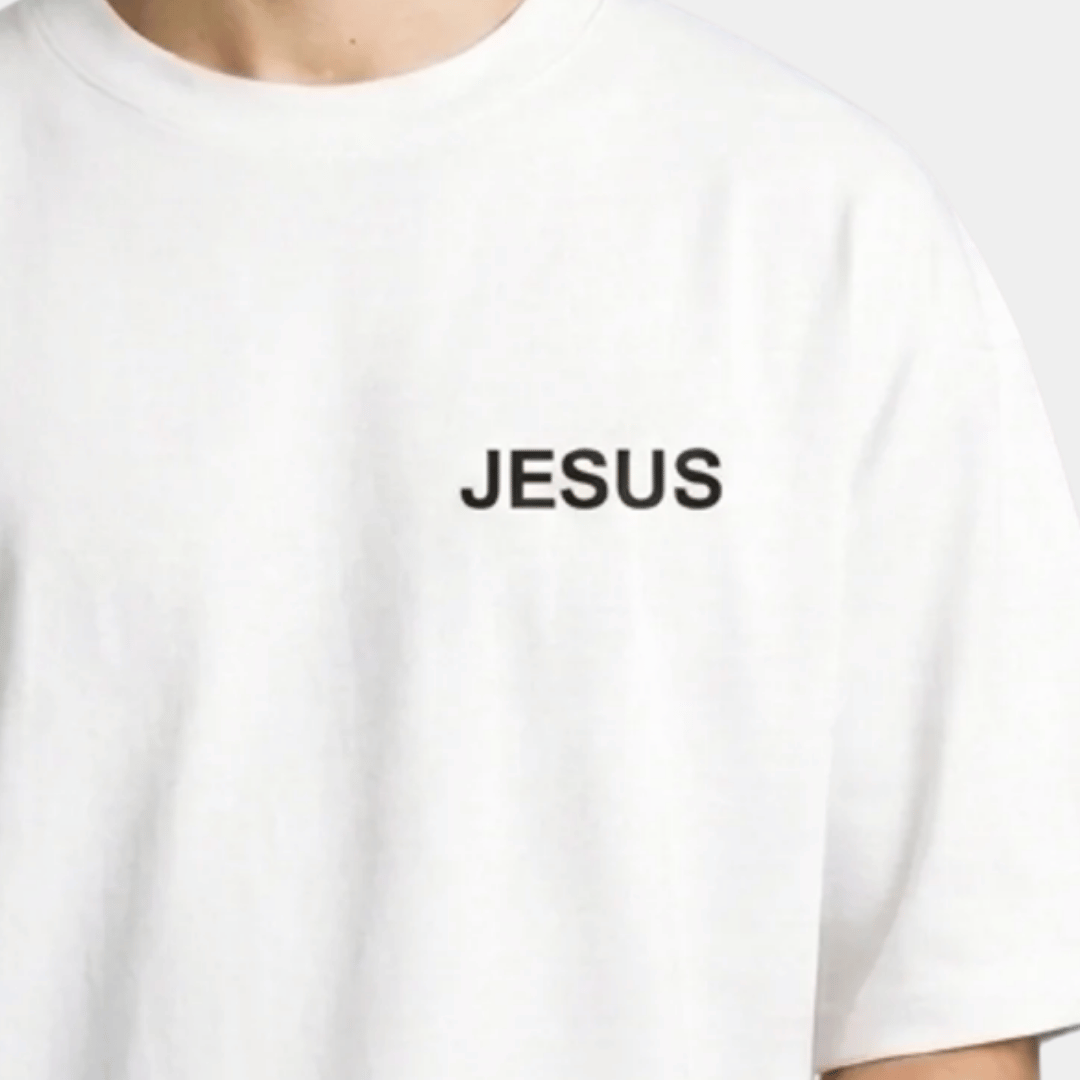 Tshirt-BLANCO JESUS CORONA / HOMBRE