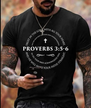 CAMISETA PROVERBS 3:5-6 / HOMBRE