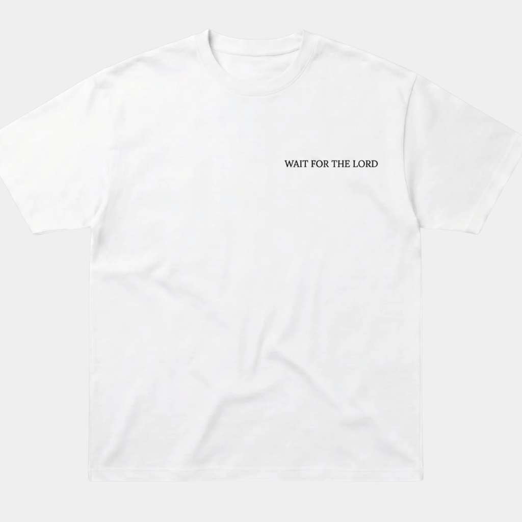Tshirt-BLANCO Pralm 27:14 / HOMBRE
