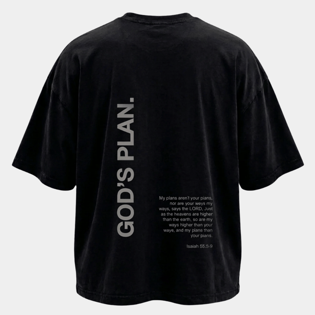 Tshirt-NEGRO GOD IS PLAN / HOMBRE