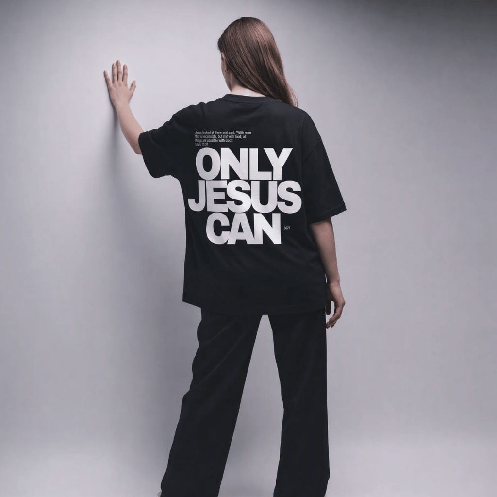 Tshirt- MUJER-  ONLY JESUS CAN / MUJER