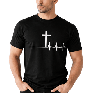 CAMISETA NEGRO CARDIO CRUZ 1001 / HOMBRE