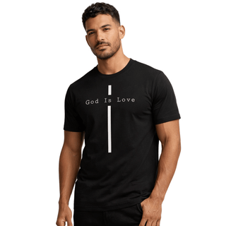 CAMISETA NEGRA GOD IS LOVE 1004 / HOMBRE