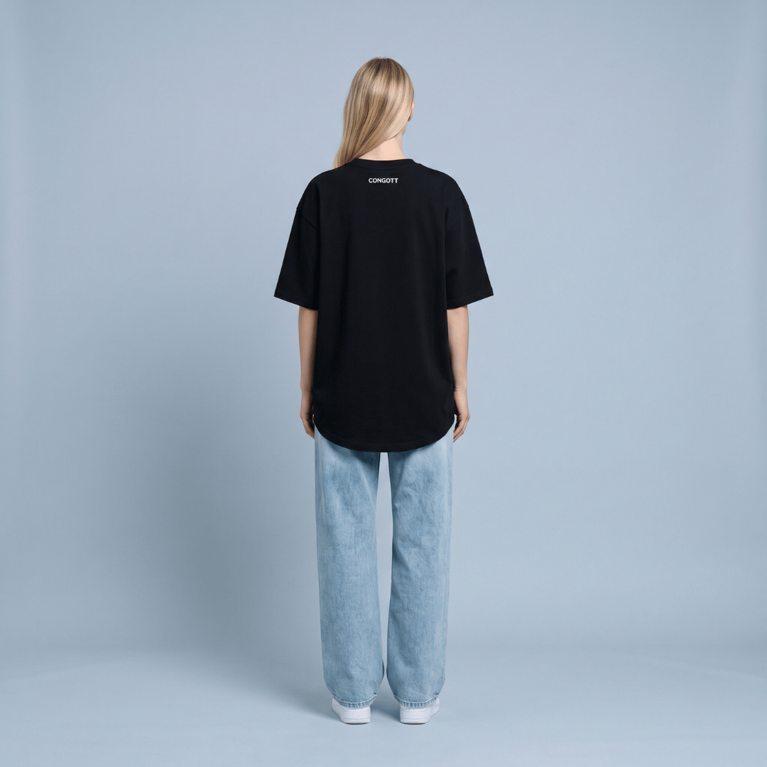 T-shirt oversized- IN JESUS NAME-MUJER