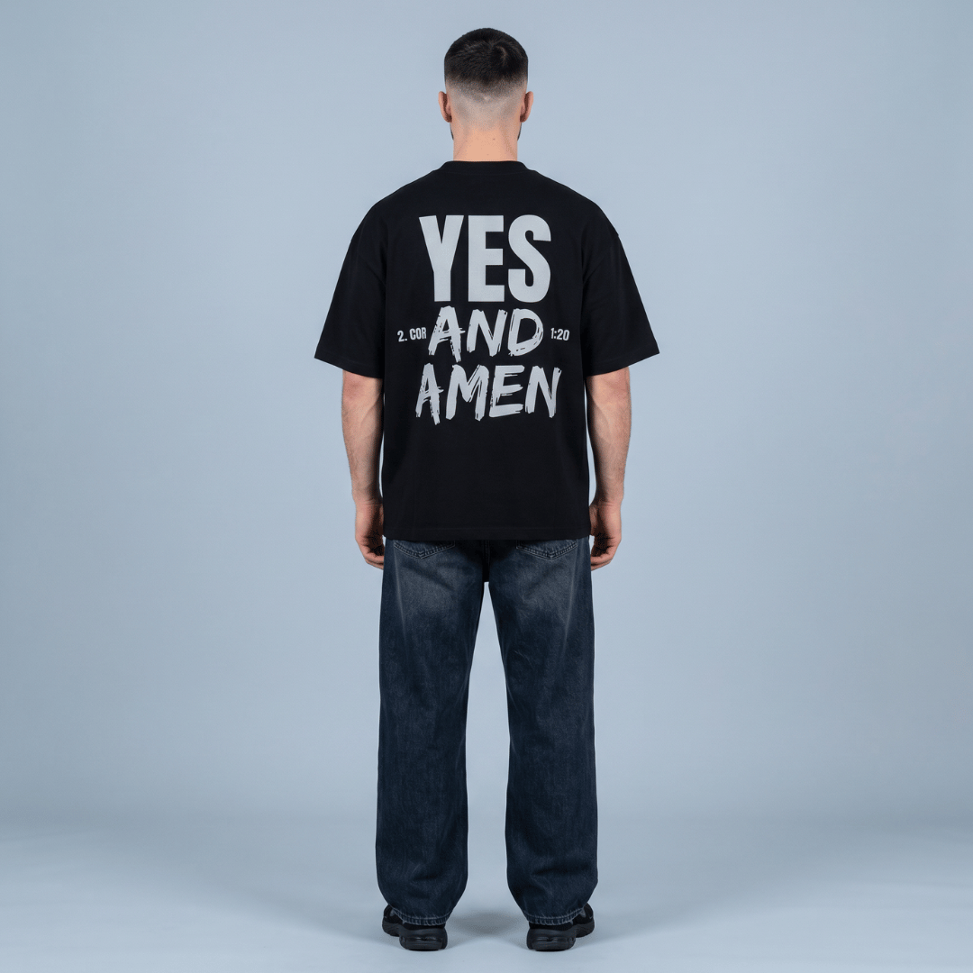 T-shirt oversized- YES AND AMEN - HOMBRE