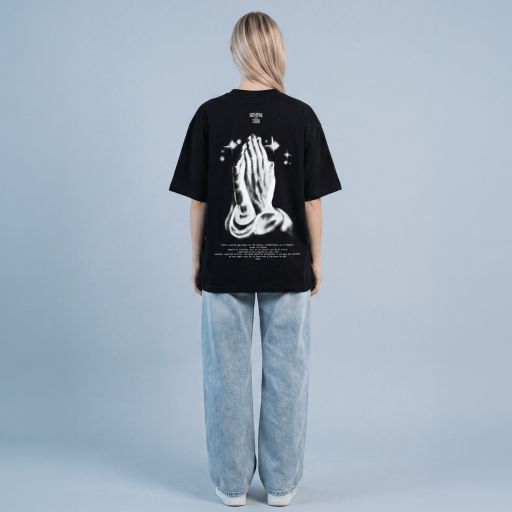 Tshirt oversized- MUJER- PADRE NUESTRO / MUJER