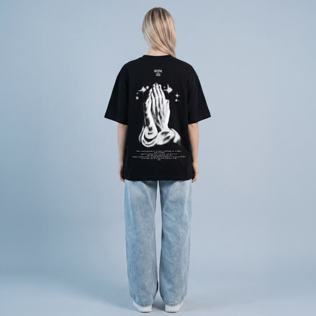 Tshirt oversized- MUJER- PADRE NUESTRO / MUJER