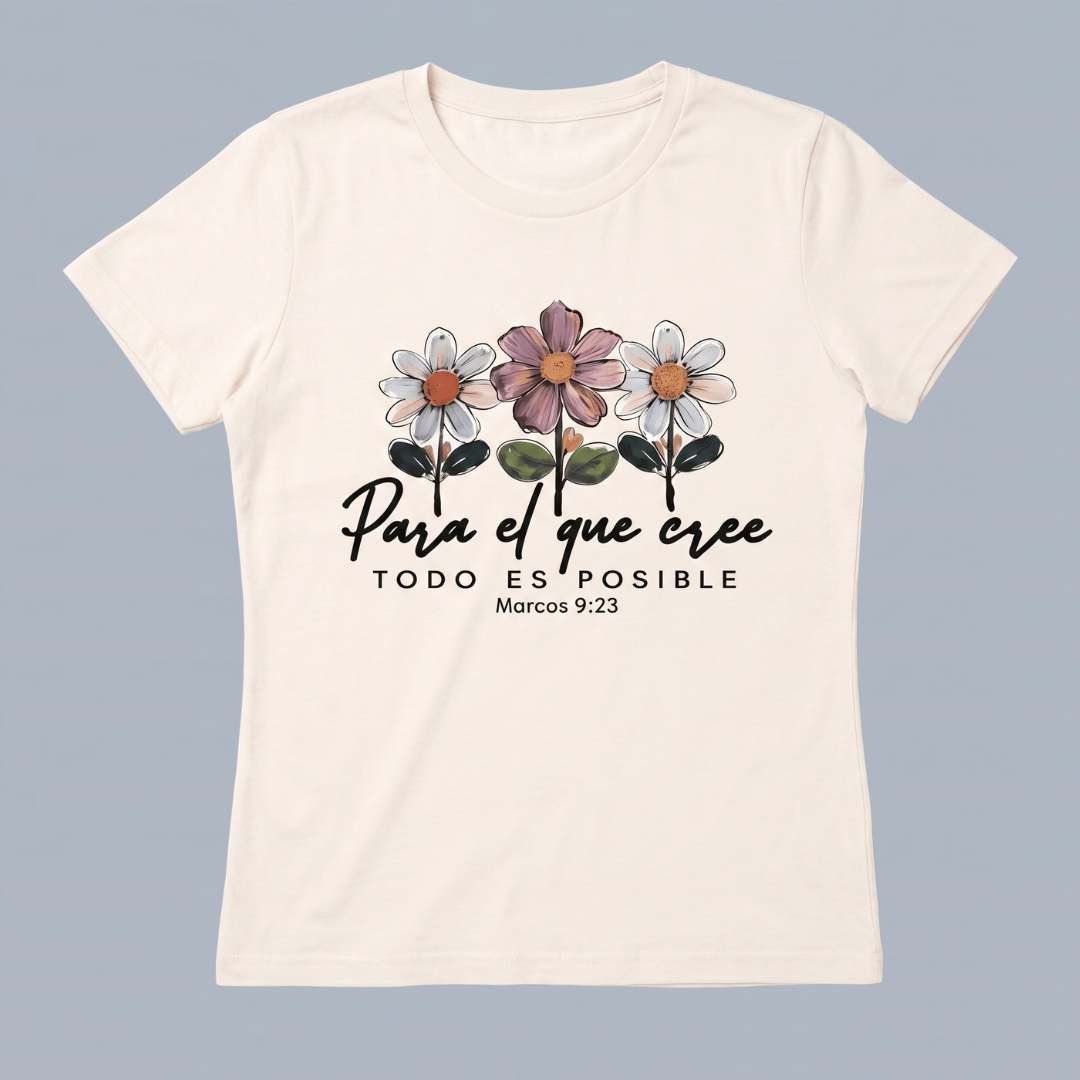 BASIC FLORES AL QUE CREE / MUJER